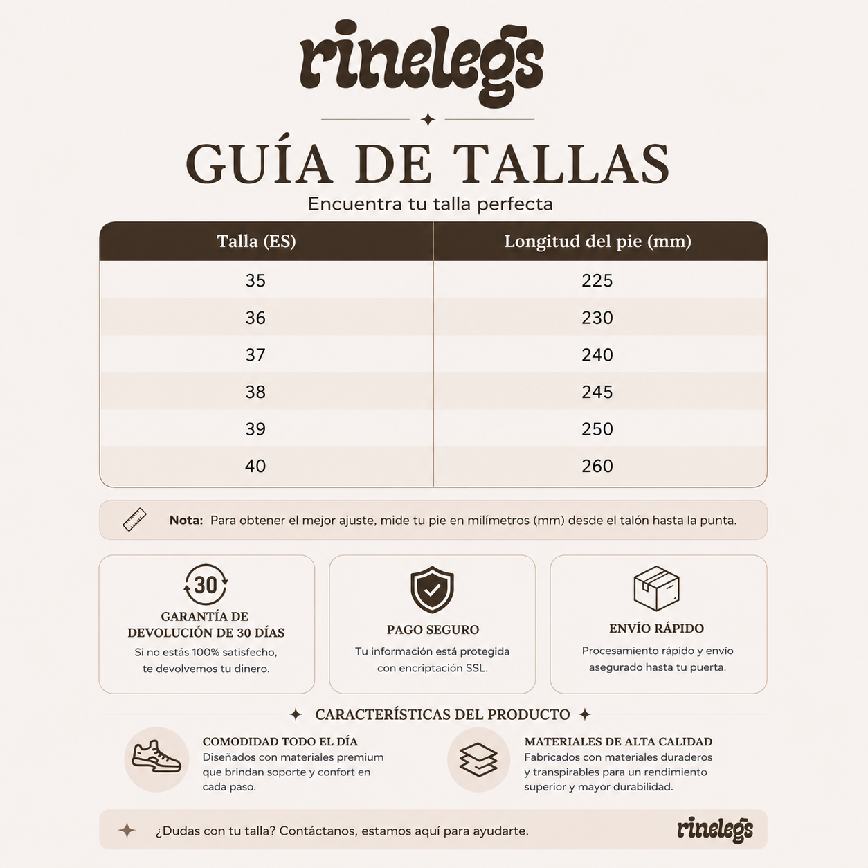 Rinelegs polie — Zuecos de Ante