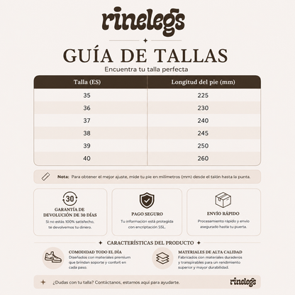 Rinelegs polie — Zuecos de Ante
