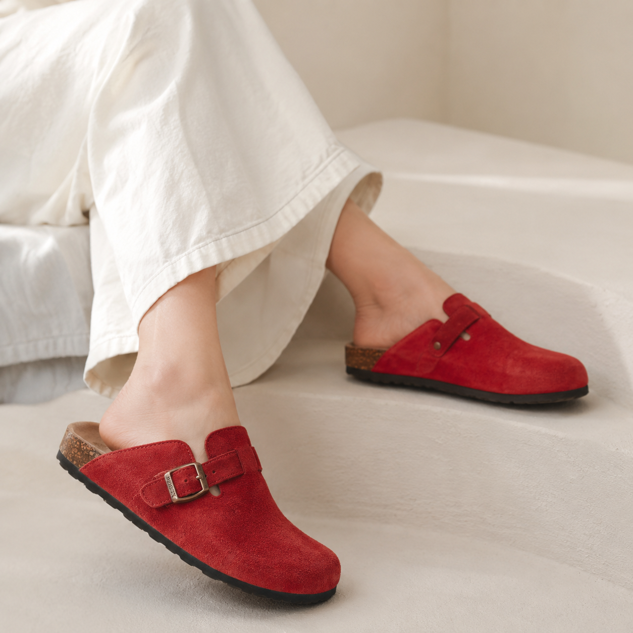 Rinelegs Zuecos de Ante — comodidad para todo el día